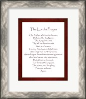 Framed Lord's Prayer - Red