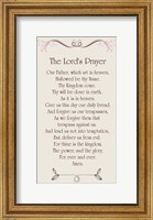 Framed Lord's Prayer - Floral