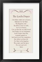 Framed Lord's Prayer - Floral