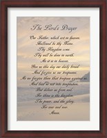 Framed Lord's Prayer - Sunset