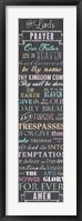 Framed Lord's Prayer - Chalkboard