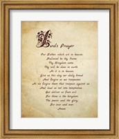 Framed Lord's Prayer