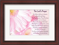 Framed Lord's Prayer - Floral