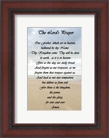 Framed Lord's Prayer - Beach