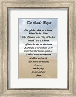 Framed Lord's Prayer - Beach