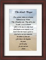 Framed Lord's Prayer - Beach