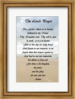 Framed Lord's Prayer - Beach