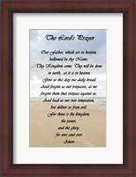 Framed Lord's Prayer - Beach