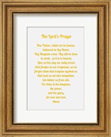 Framed Lord's Prayer - Gold