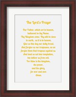 Framed Lord's Prayer - Gold