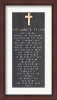 Framed Lord's Prayer - Chalk