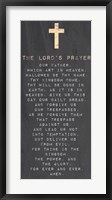 Framed Lord's Prayer - Chalk