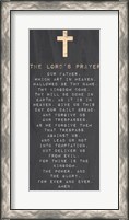 Framed Lord's Prayer - Chalk