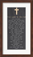 Framed Lord's Prayer - Chalk