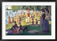 Framed Sunday Afternoon on the Island of La Grande Jatte