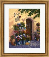 Framed Cobblestone Flowers