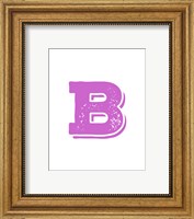 Framed B in Pink