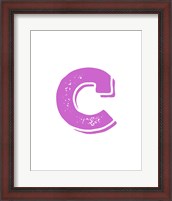 Framed C in Pink