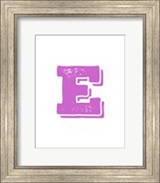 Framed E in Pink