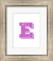 Framed E in Pink
