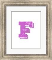Framed F in Pink