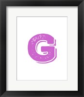 Framed G in Pink