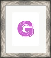 Framed G in Pink