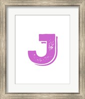 Framed J in Pink