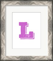 Framed L in Pink