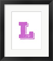 Framed L in Pink