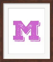 Framed M in Pink