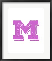 Framed M in Pink
