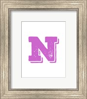 Framed N in Pink