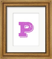 Framed P in Pink
