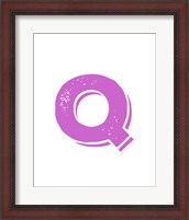 Framed Q in Pink