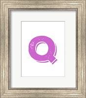 Framed Q in Pink