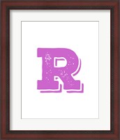 Framed R in Pink