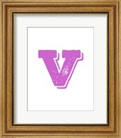 Framed V in Pink