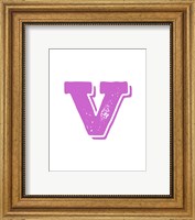 Framed V in Pink