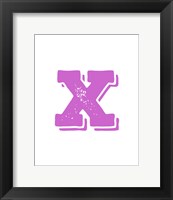 Framed X in Pink