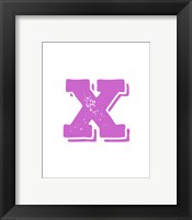Framed X in Pink