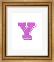 Framed Y in Pink