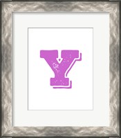 Framed Y in Pink