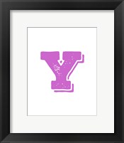 Framed Y in Pink