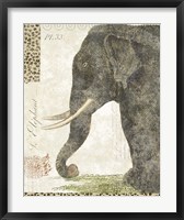 Framed L'Elephant