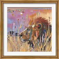Framed Chobe Park Lion