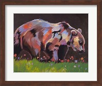 Framed Copper Bear