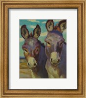 Framed Just Looking Burros