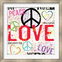 Framed Love and Peace 1