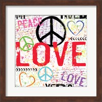 Framed Love and Peace 1